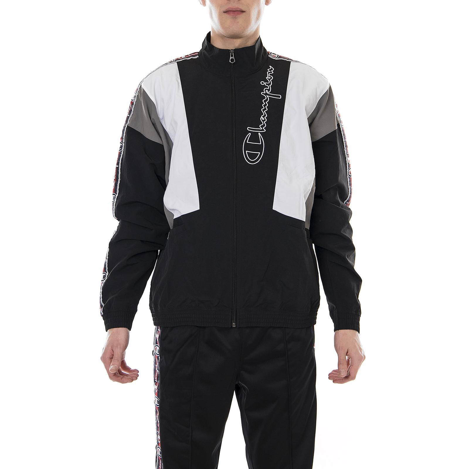 Full Zip Top Black / Grey / White 211988-KK001  CHAMPION 