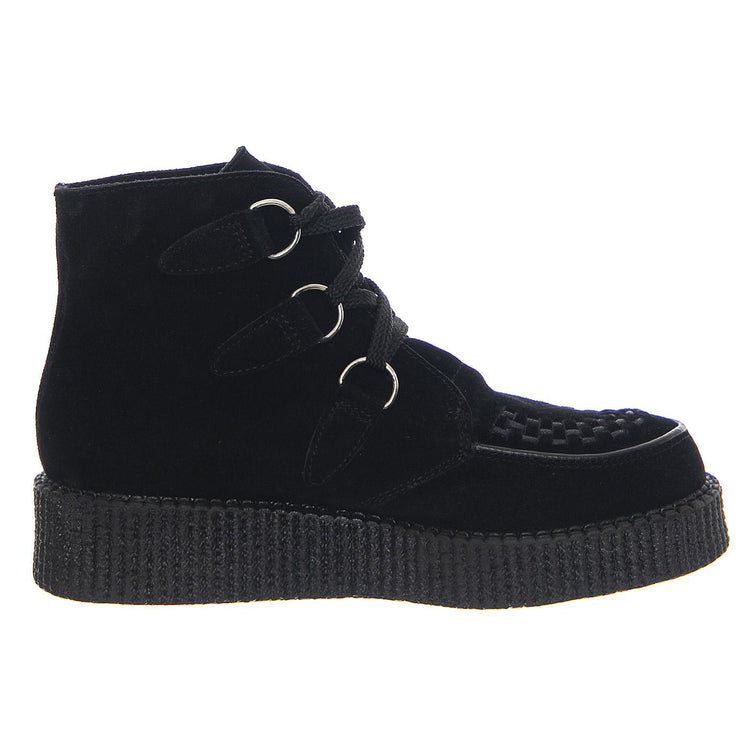 Wulfurn High Black Suede - Scarpe Stringate Profilo Basso Donna Nere 24458_4  UNDERGROUND 