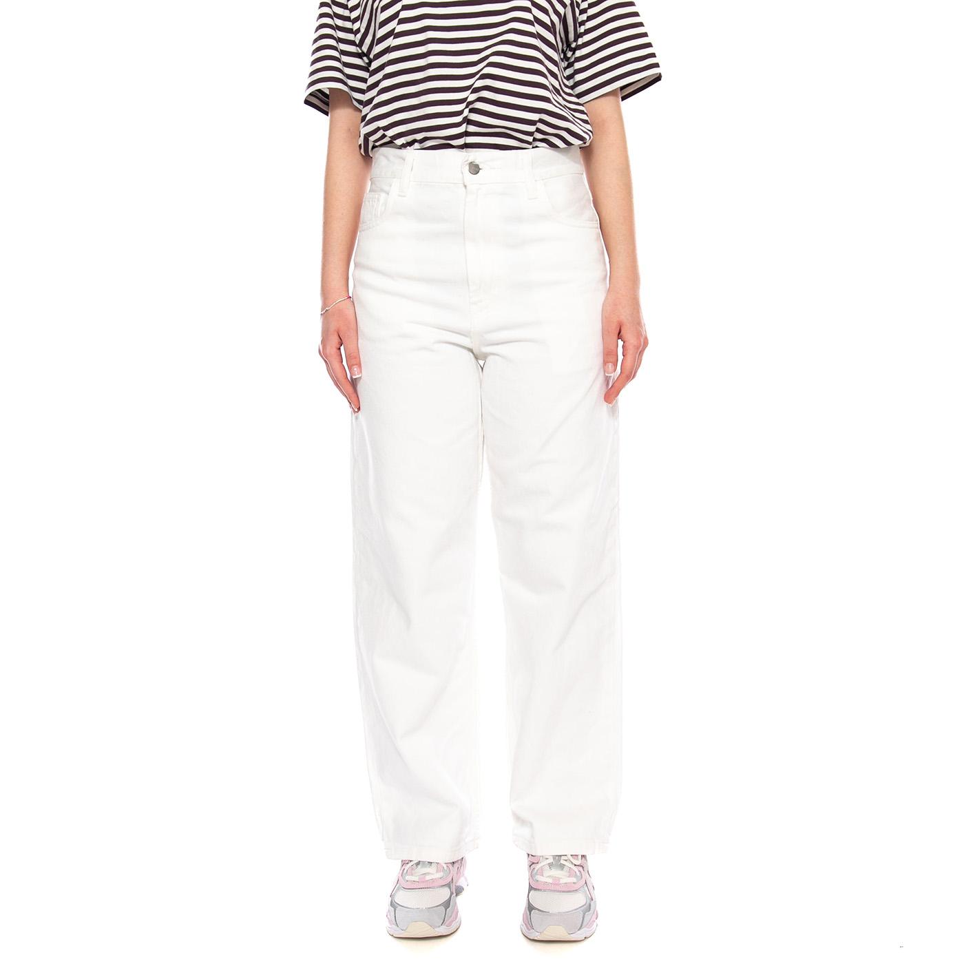 W' Brandon Pant White - Pantaloni Denim Jeans Donna Bianchi I035892 0202 CARHARTT WIP 