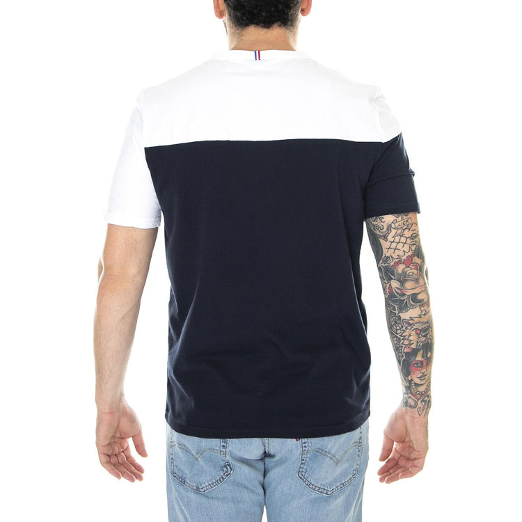 BAT Tee SS N°3 M Sky Captain / New Optical - Maglietta Girocollo Uomo Bianca / Nera 2310518-sky captain/new optical white  LE COQ SPORTIF 