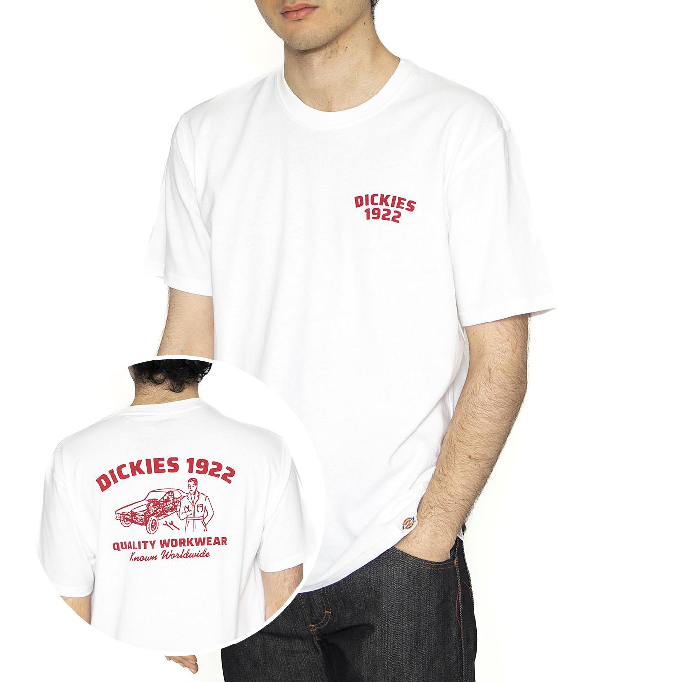 Mechanic SS Tee White - Maglietta Girocollo Uomo Bianca DK0A4Z960WH1  DICKIES 