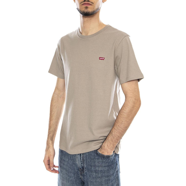 SS Original HM Tee - Vintage Khaki - Maglietta Girocollo Uomo Grigia 56605-0301 Tan LEVIS 
