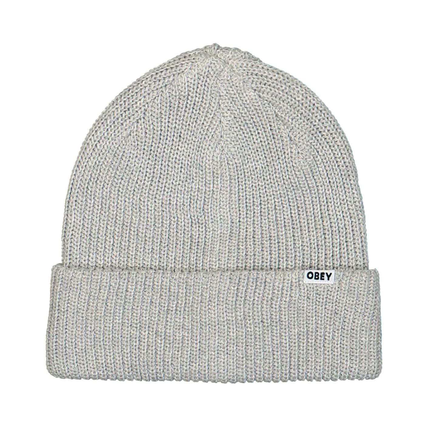 Bold Organic Beanie Ash Grey - Berretto in Maglia Grigio 100030170 AGRY OBEY 