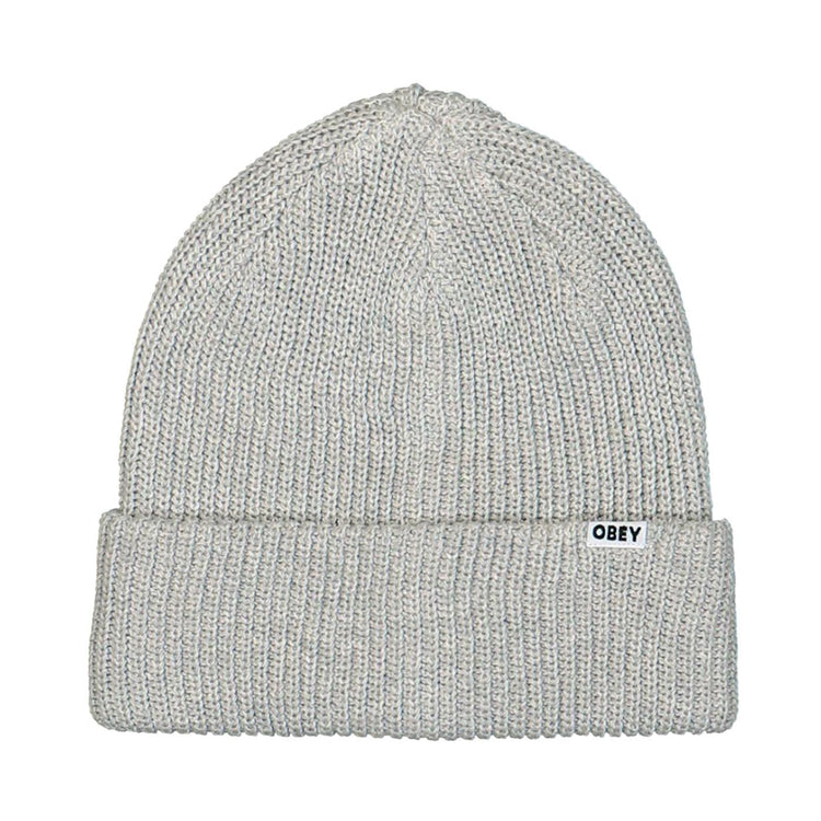 Bold Organic Beanie Ash Grey - Berretto in Maglia Grigio 100030170 AGRY OBEY 