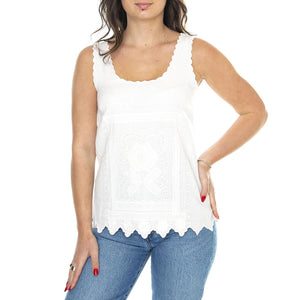 S/S Blouse Green - Top Donna Bianco 86207339  MD'M 