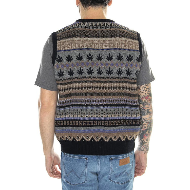 Gilber Sweater Vest Multi - Cardigan Uomo Multicolore KN00472-MULTI  HUF 