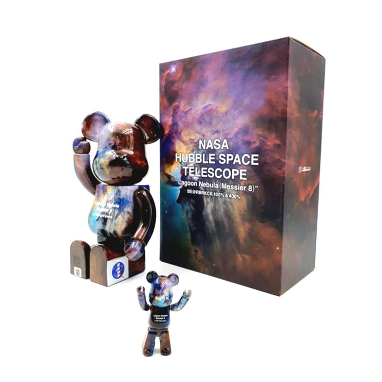 BE@RBRICK Hubble Space Telescope Lagoon Nebula (Messier 8) 100% & 400% - Toy Multicolore MDTSPACE  MEDICOM TOY 