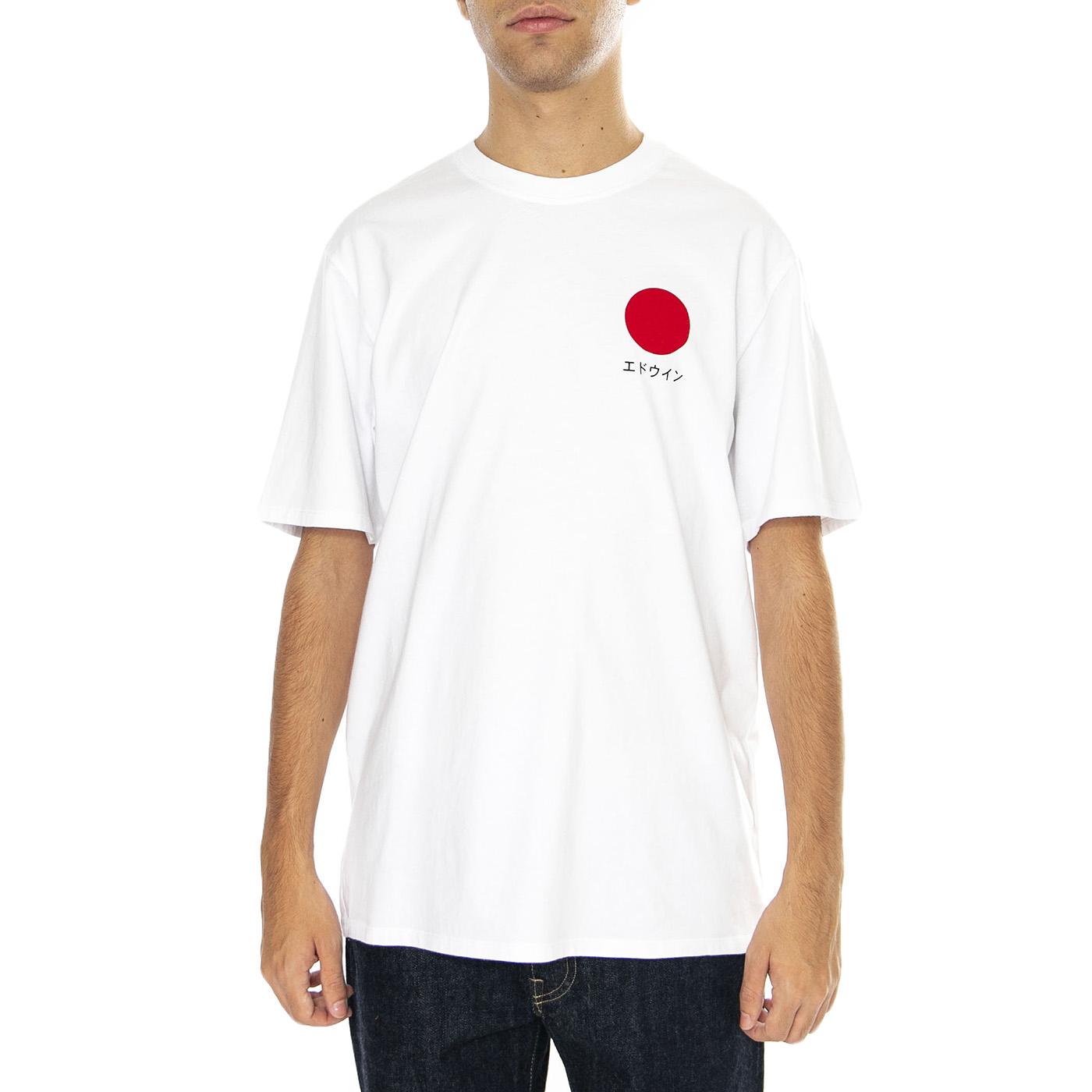 Japanese Sun TS White - Maglietta Girocollo Uomo Bianca I025020. 02.67 EDWIN 