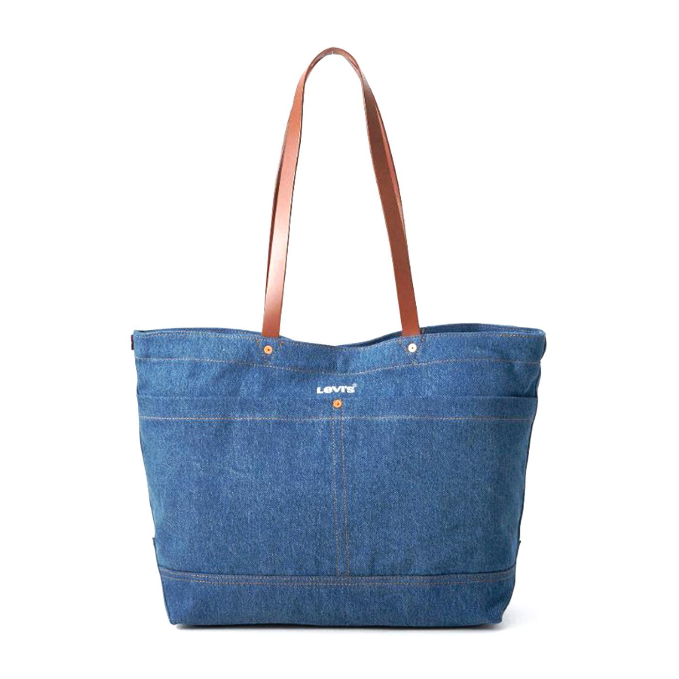 Women's Heritage Tote All Indigo Mid Wash Med Indigo - Borsa Denim Jeans Blu D7959-0002  LEVIS 