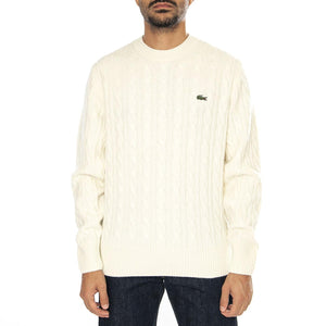 Pullover AH2924-XFJ - Maglione Girocollo Uomo Bianco AH2924-XFJ  LACOSTE 