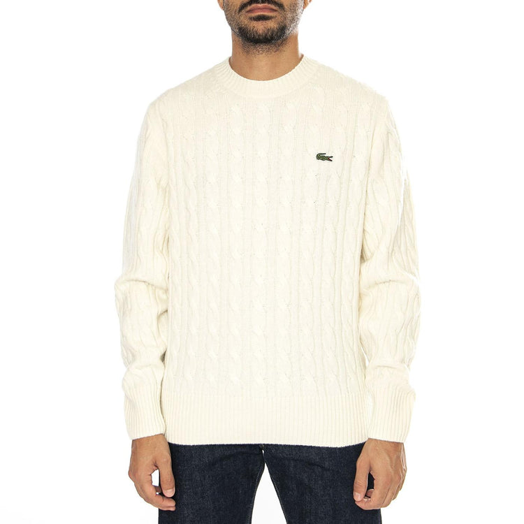 Pullover AH2924-XFJ - Maglione Girocollo Uomo Bianco AH2924-XFJ  LACOSTE 