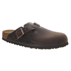 Boston SFB BasaltGray, Suede Leather Brown -- Sandali Uomo Marroni 0159713 . BIRKENSTOCK 