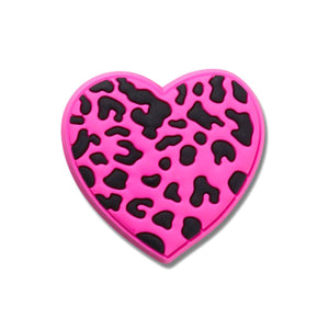 Charm Purple Cheetah Print Heart - Charm Crocs Rosa / Multicolore 10012338  CROCS 