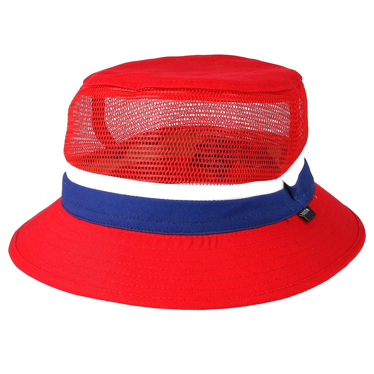 Kids Lil Hardy Red / Navy Bucket - Cappello Multicolore WHTRN  BRIXTON 