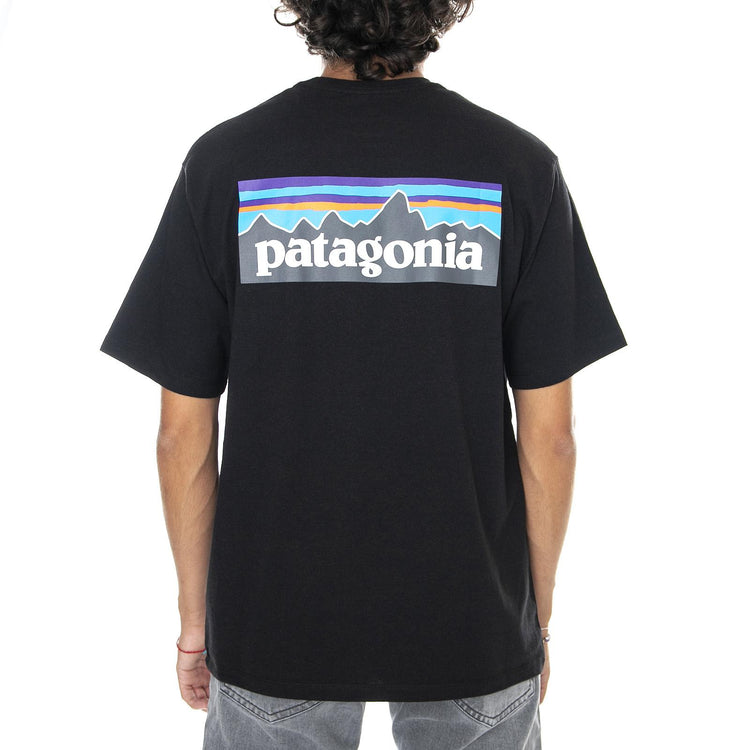 Mn P-6 Logo Respons T-Shirt - Black - Maglietta Girocollo Uomo Nera 38504-BLK  PATAGONIA 