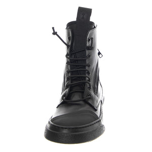 M' Break Nappa Black / Black Sole - Stivali Stringati Uomo Neri BOMBREAK-NAPPA.BK  BRUNO BORDESE 