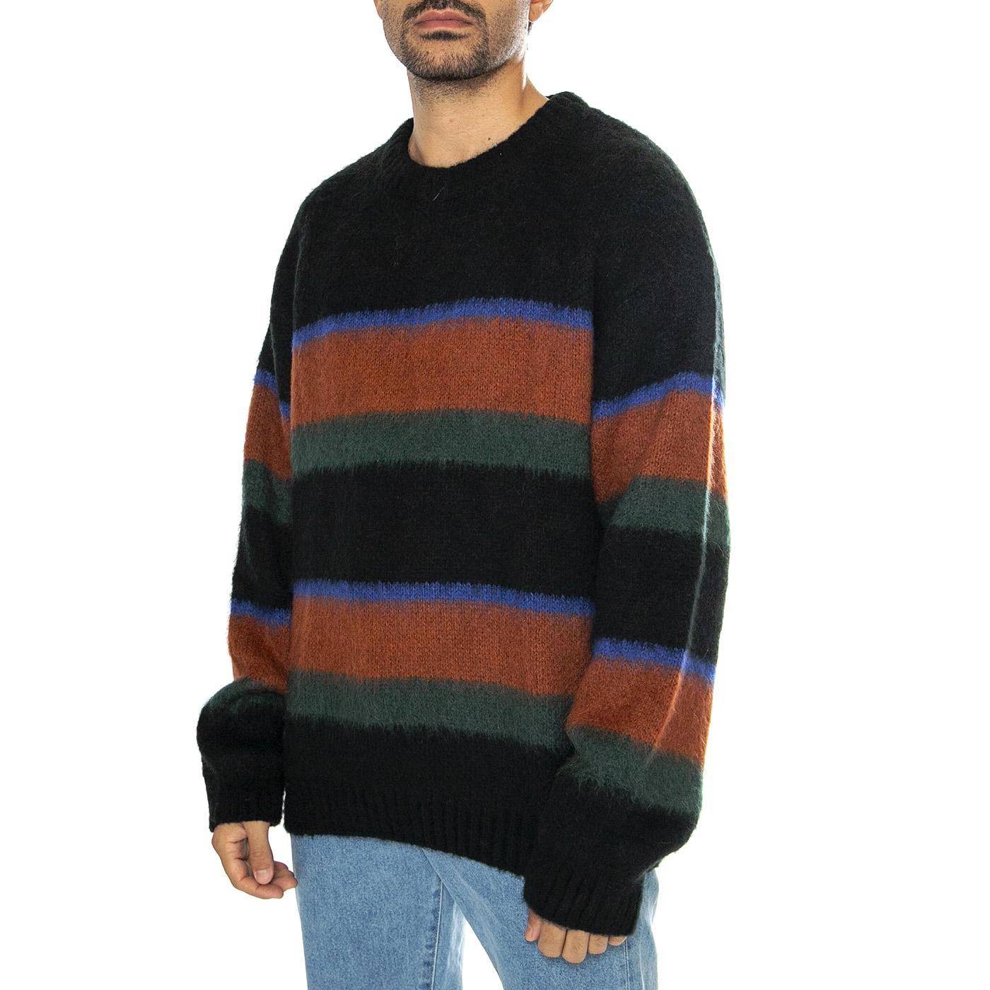 Merton Sweater Sundling Stripe, Deep H Brown - Maglione Girocollo Uomo Multicolore I033916.2C8XX  CARHARTT WIP 