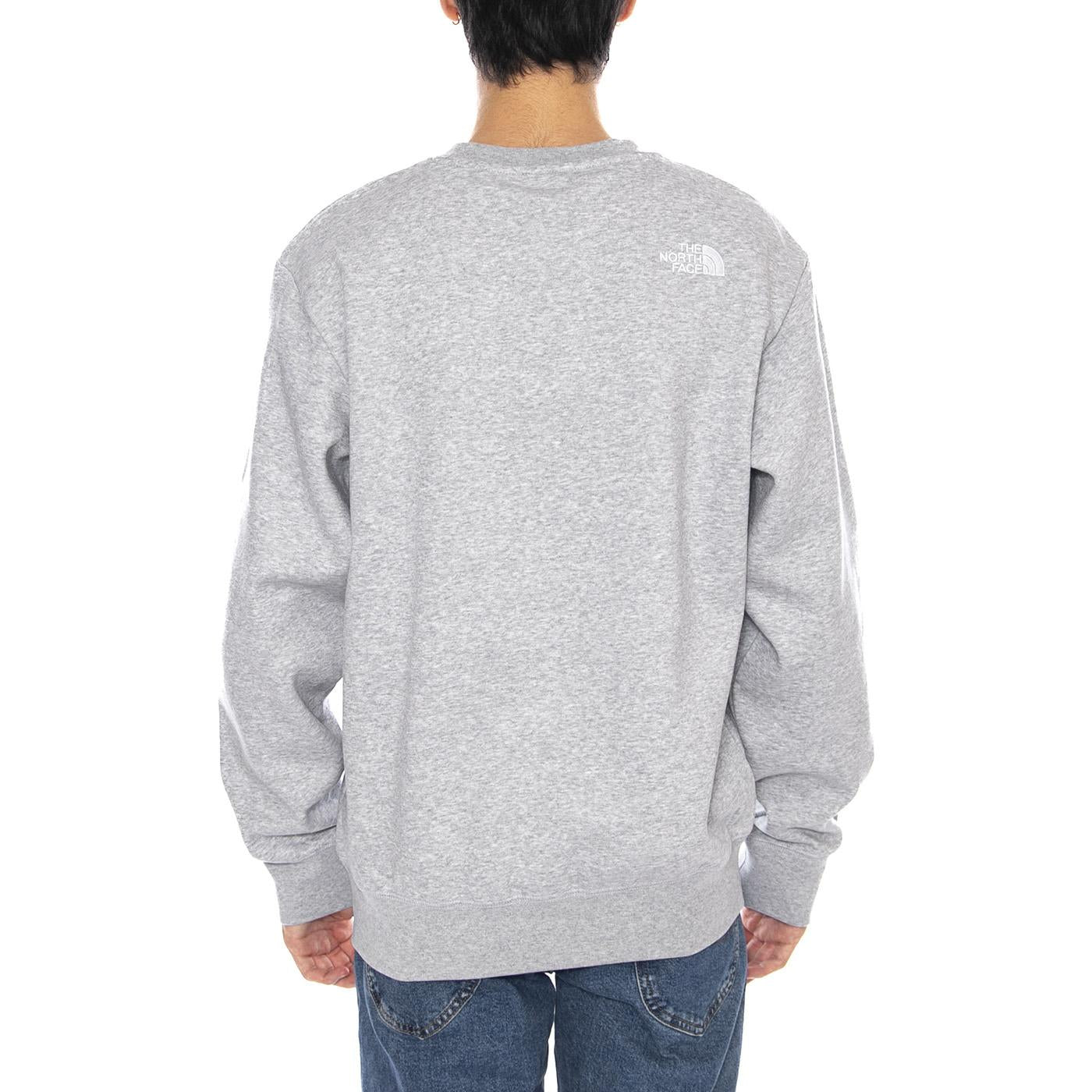 M Essential Relaxed Crew Grey - Felpa Girocollo Uomo Grigia NF0A89ET DYX1 THE NORTH FACE 