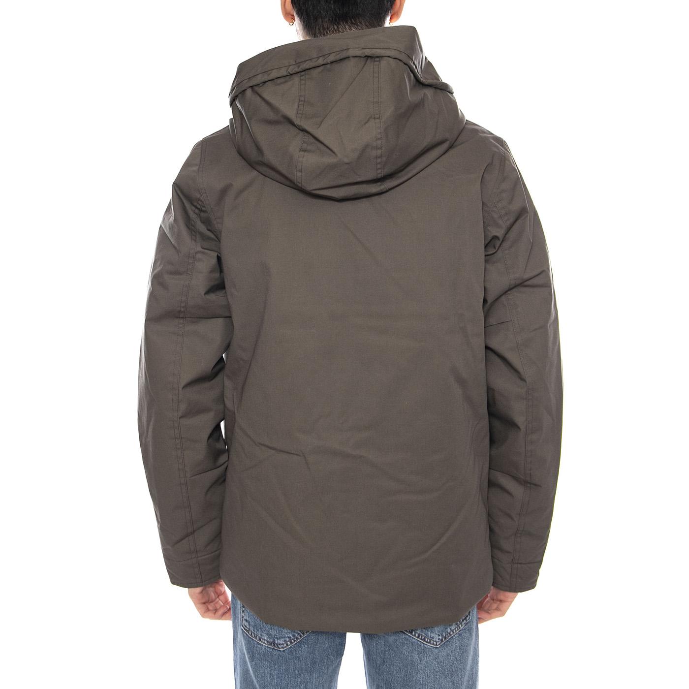 Kaliks Black Hooded Jacket -- Giacca con Cappuccio Uomo Verde 331464 457 ELVINE 