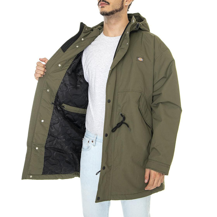 Glacier View Parka Military Green - Giacca Invernale con Cappuccio Uomo Verde DK0A4XZ2MGR1  DICKIES 
