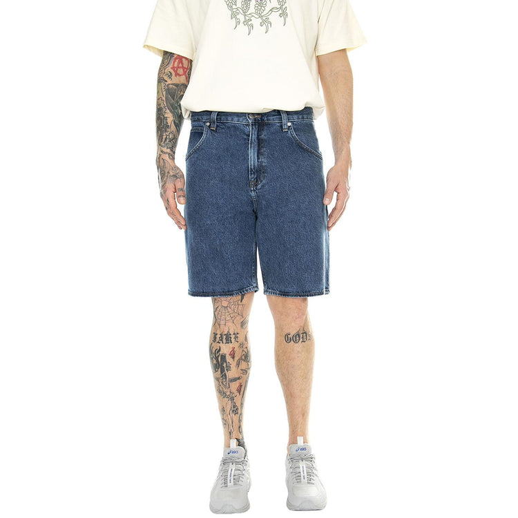Tyrell Short Mid Marble Wash - Bermuda Denim Jeans Uomo Blu I033423.01.J9.  EDWIN 