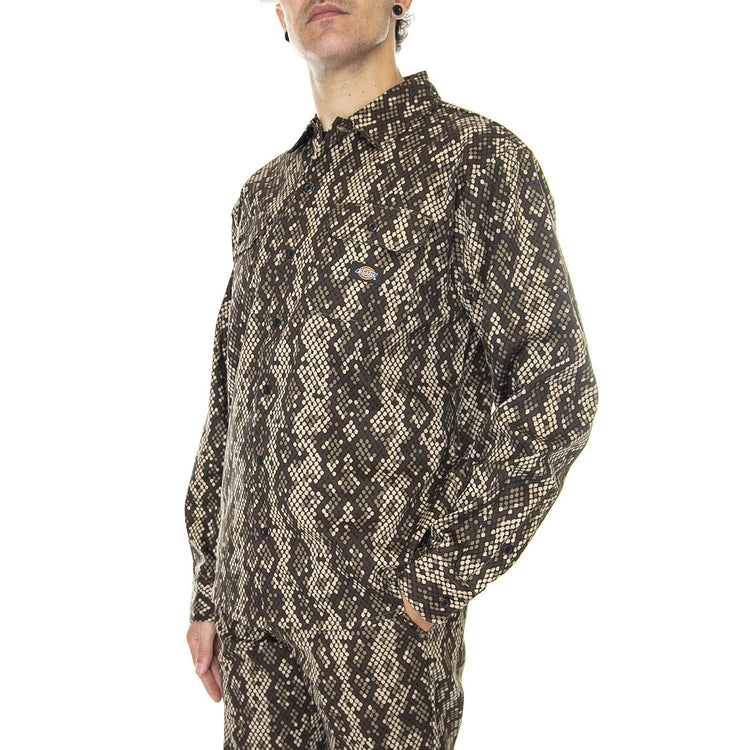 Camden Shirt Khaki - Camicia Uomo Multicolore DK0A4XZXKHK1  DICKIES 