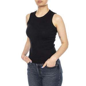 BLACK JULIETTE TOP BLACK - Canotta Donna Nera WTP00092 BLK THINKING MU 