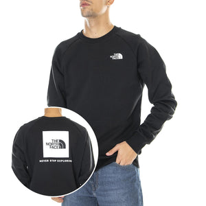 Raglan Redbox - Felpa con Cappuccio Uomo Nera NF0A4SZ9JK31  THE NORTH FACE 