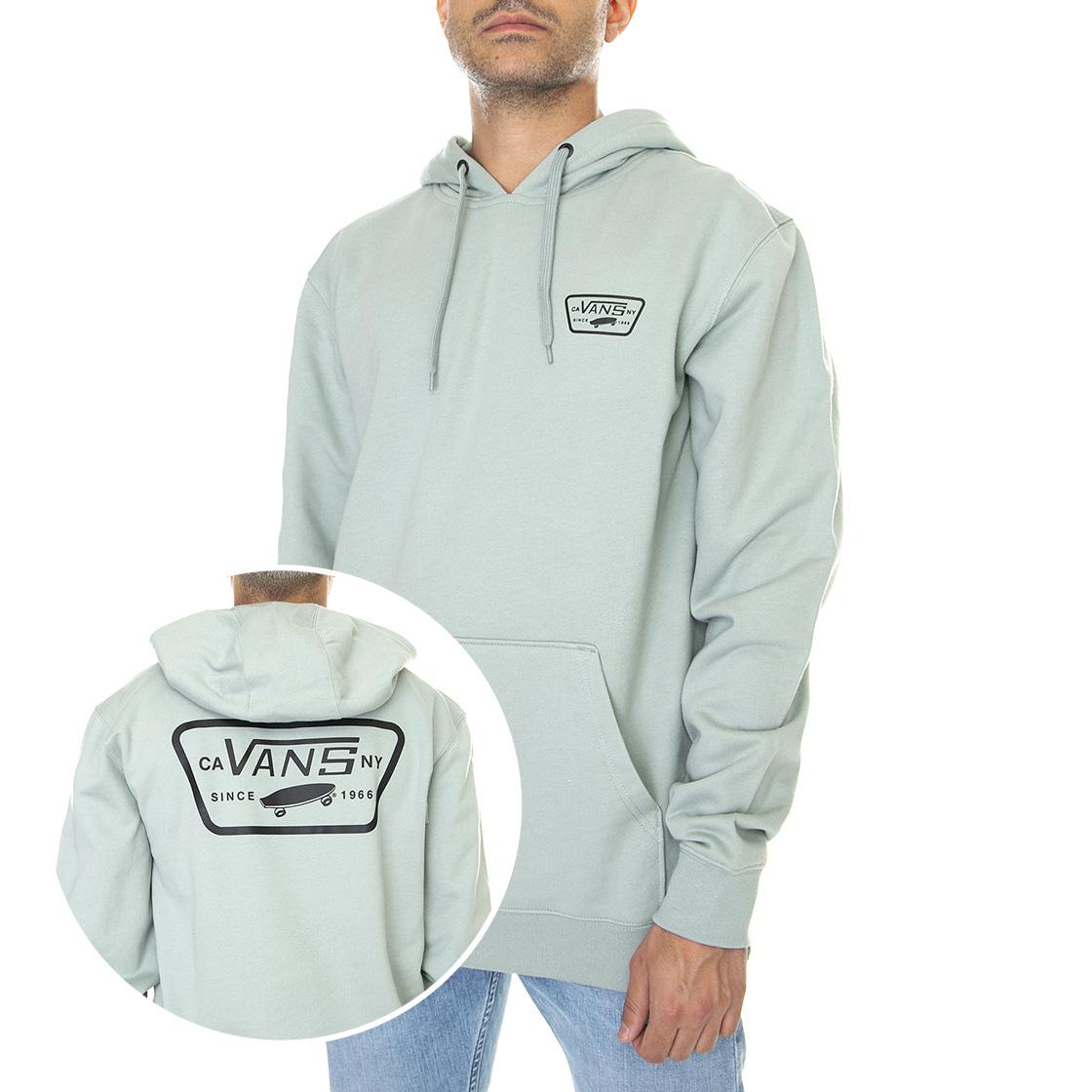 Full Patched - Felpa con Cappuccio Uomo Verde / Green Milieu VN0A45CJYV21  VANS 