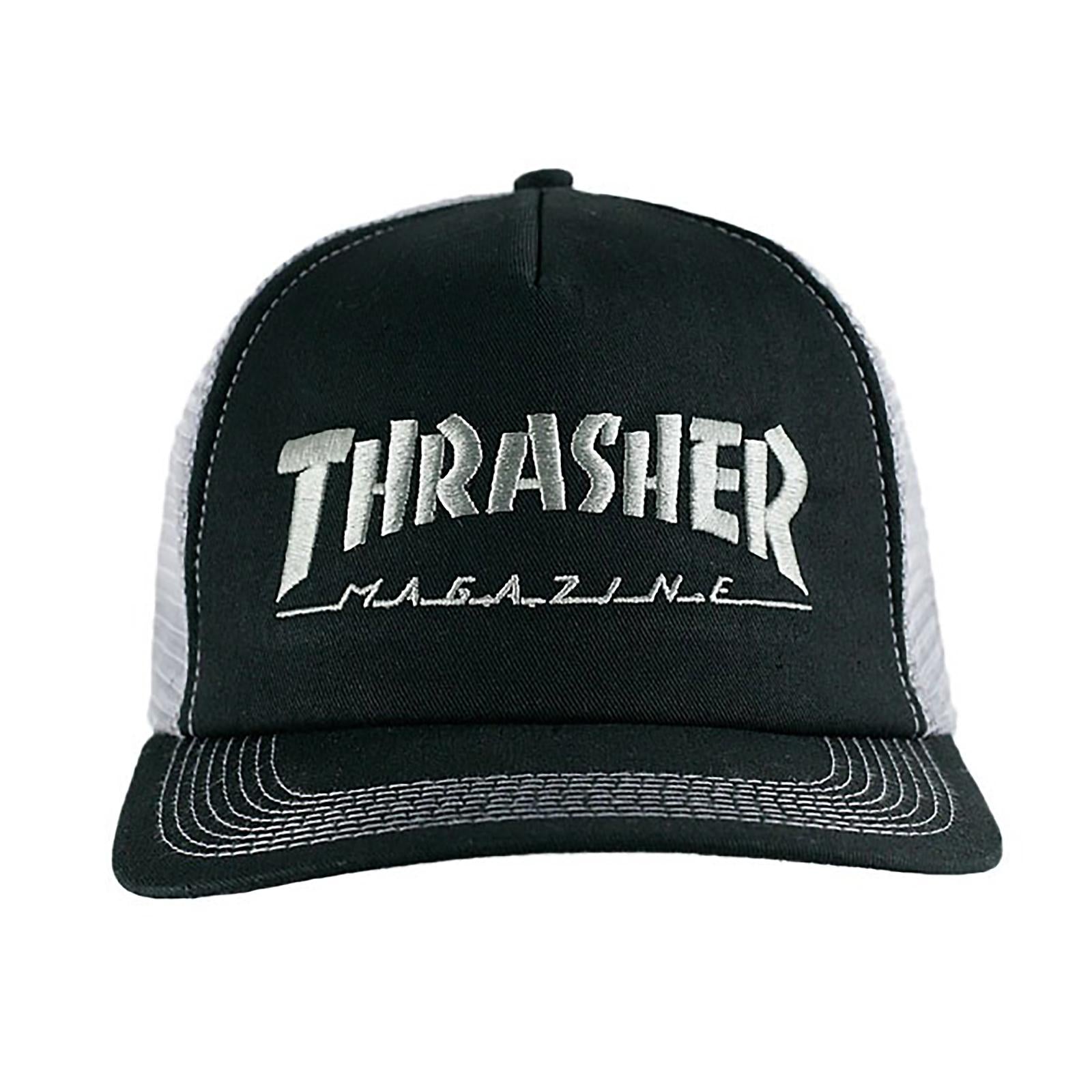 LOGO EMB MESH CAP (BLK/GRY) BLACK 3130004 BKGY  THRASHER 