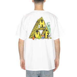 Saturday Morning - Maglietta Girocollo Uomo Bianca TS01756-WHITE  HUF 