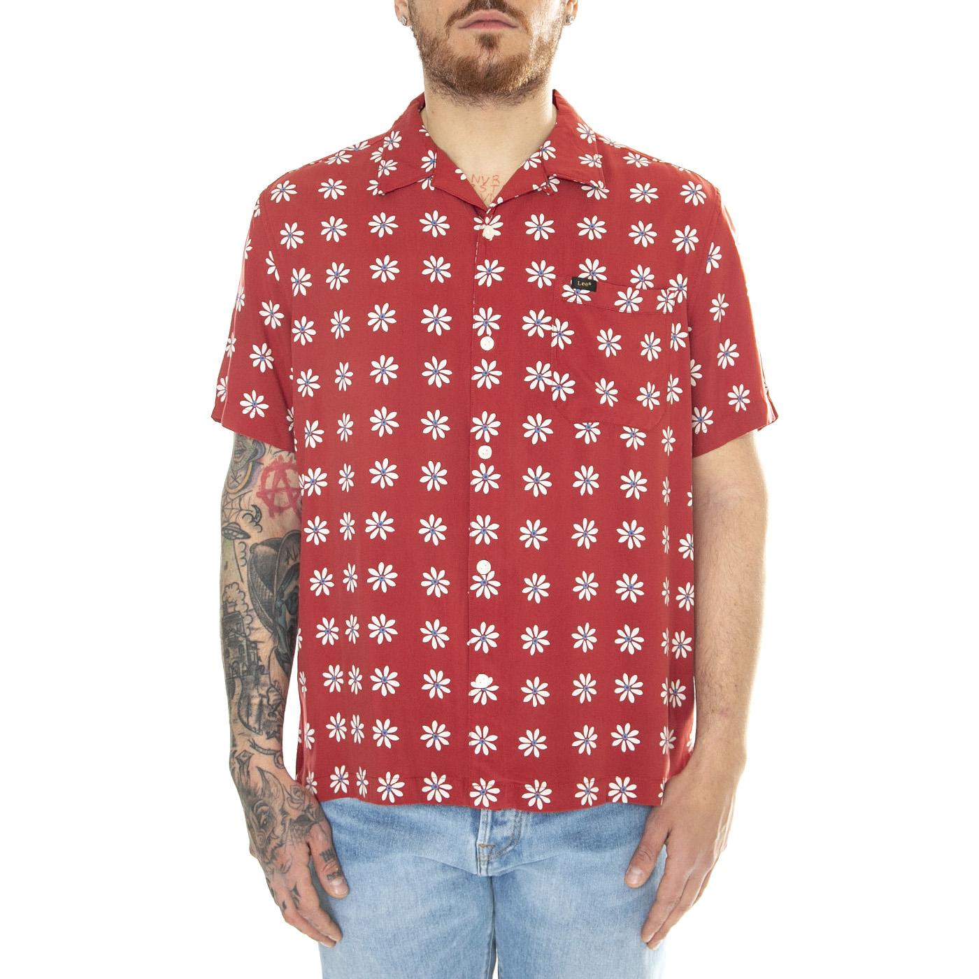 Resort Shirt Garnet Daisy - Camicia Maniche Corte Uomo Multicolore 112349946  LEE 