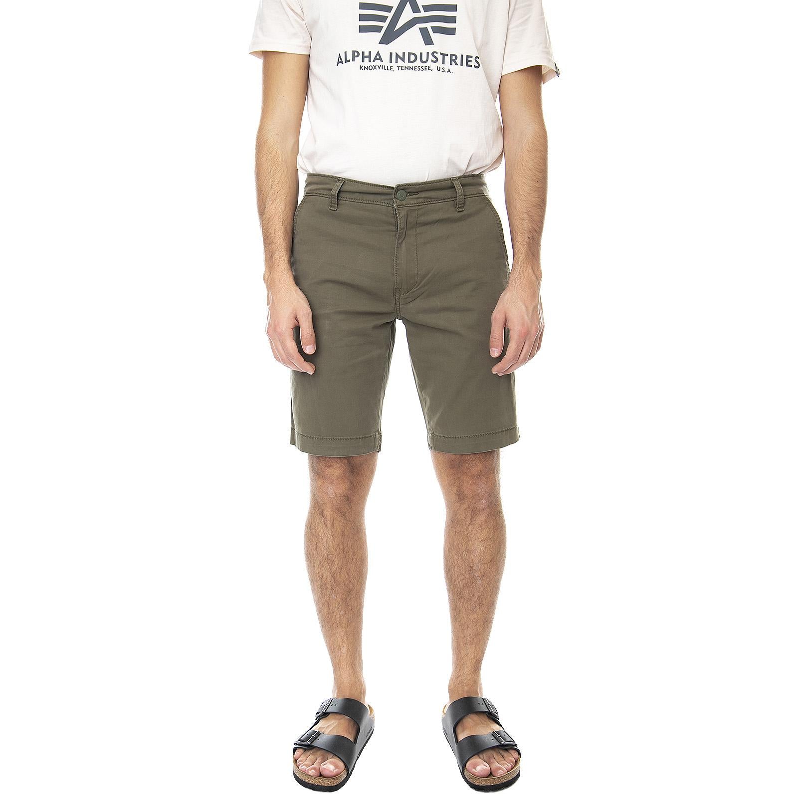 M' Chino Taper Shorts Bunker Olive - Bermuda Chino Uomo Verdi 17202-0004  LEVIS 