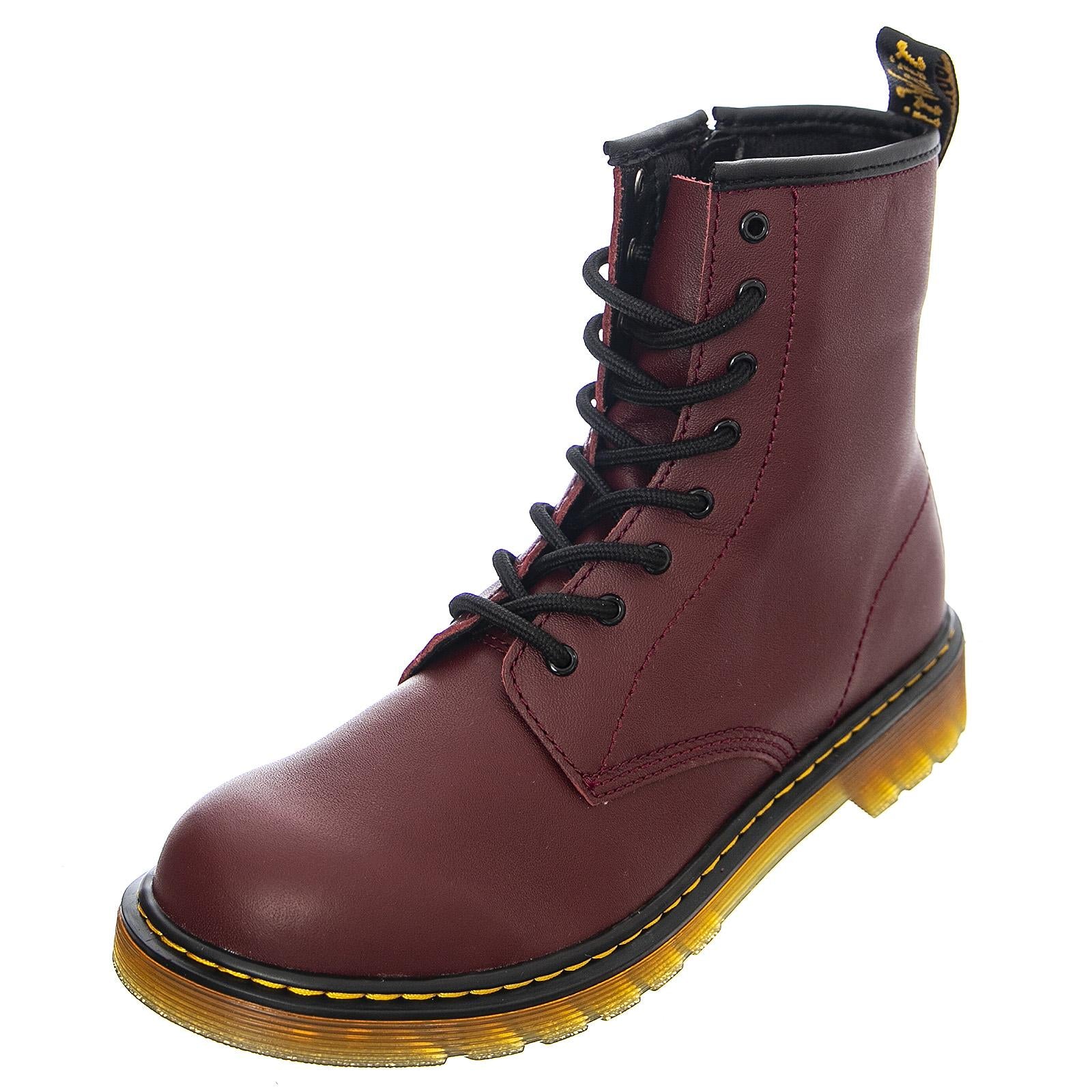 1460 Y Cherry Red Softy - Stivaletti Profilo alla Caviglia Bambino Marroni 21975600  DR.MARTENS 