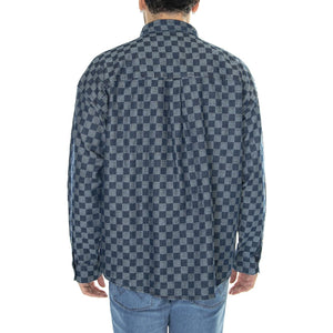 Overshirt Dark Indigo Shirt - Camicia Uomo Blu / Multicolore W5511HX1E  WRANGLER 