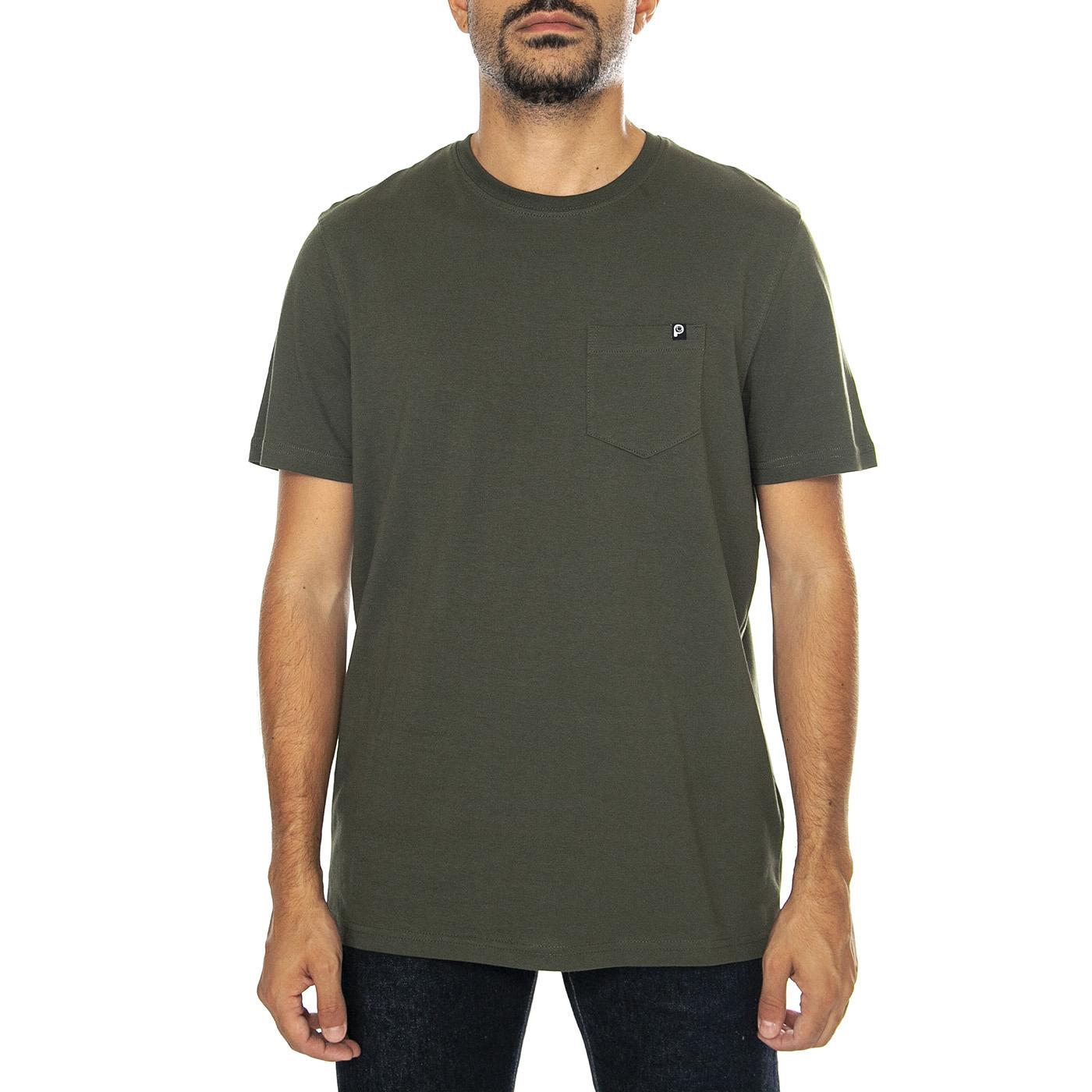 Penfield Chest Pocket T-Shirt Forest Night - Maglietta Girocollo Uomo Verde PFD0020-407  PENFIELD 