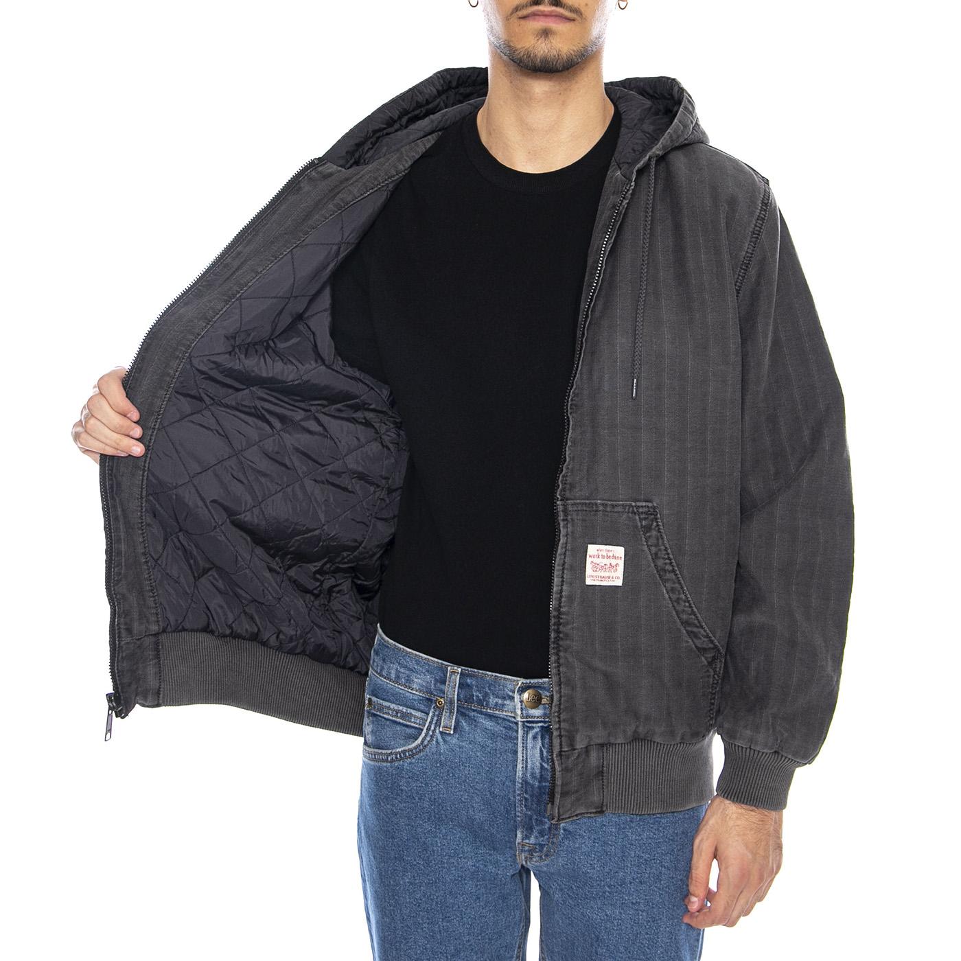 Potrero Denim Hoodie Double Duty Black - Giacca con Cappuccio Uomo Nera A3222-0015  LEVIS 