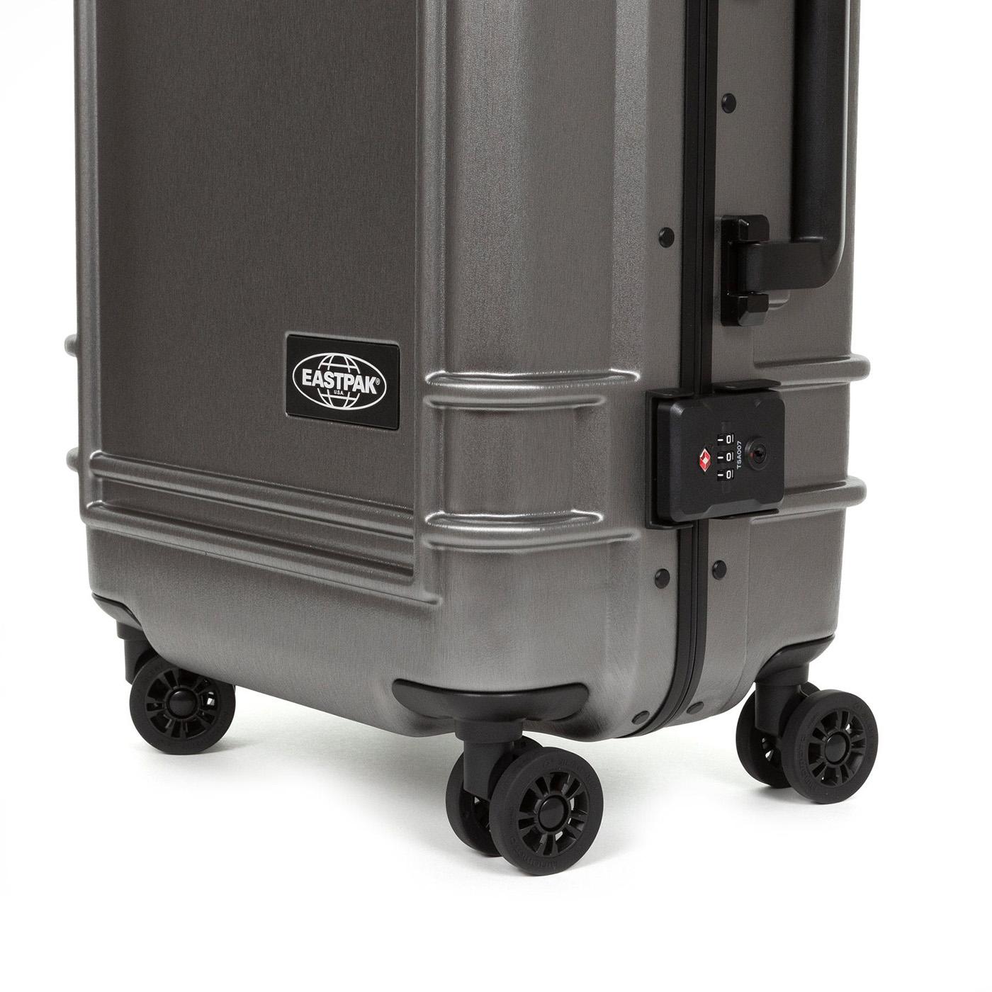 Resist'r Case S Brushed Metal - Valigia Trolley Bag Grigia EK0A5BJE4S11  EASTPAK 