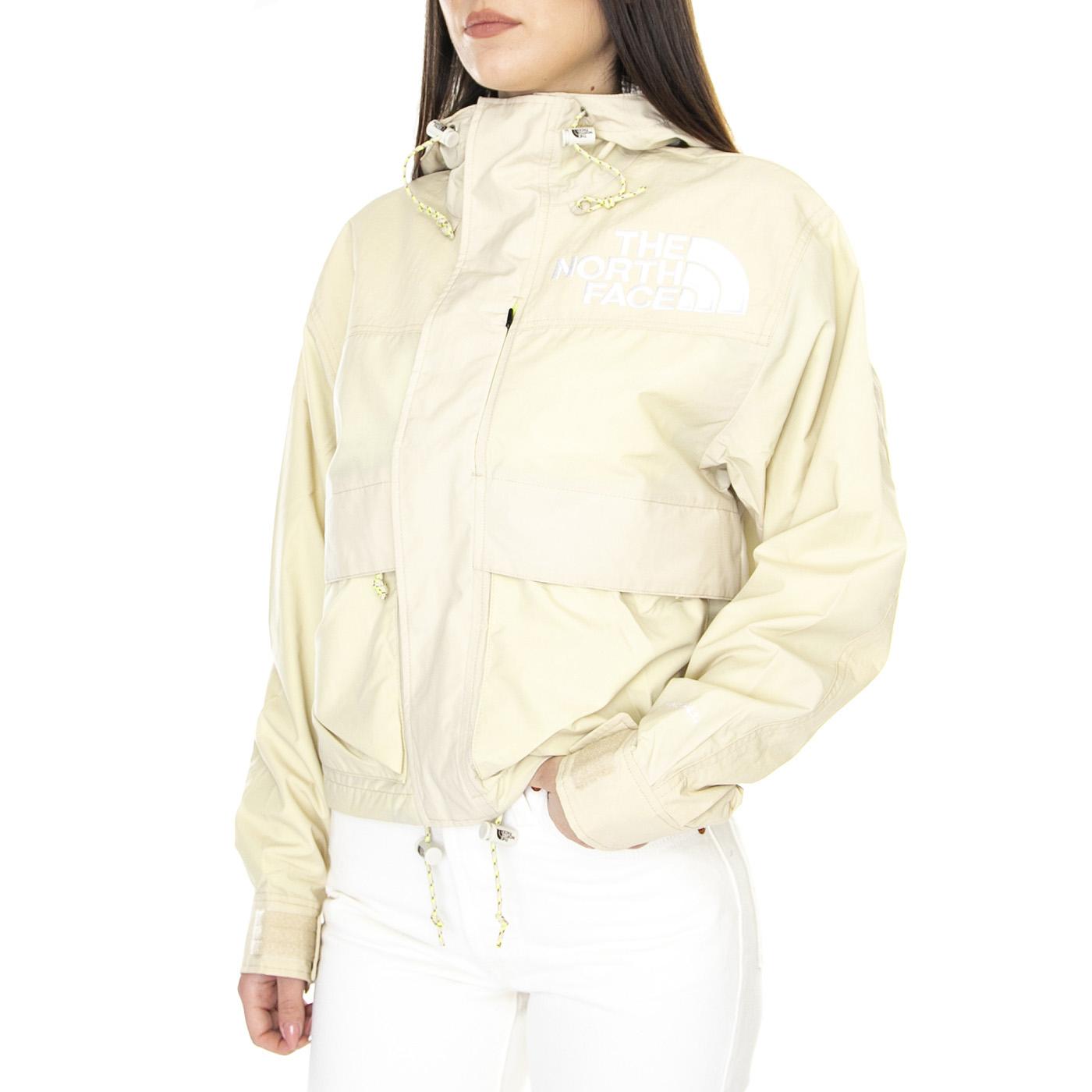 W 86 Low-Fi Hi-Tek Mountain Short Jacket Gravel - Giacca Donna Beige NF0A7ZYT3X41  THE NORTH FACE 