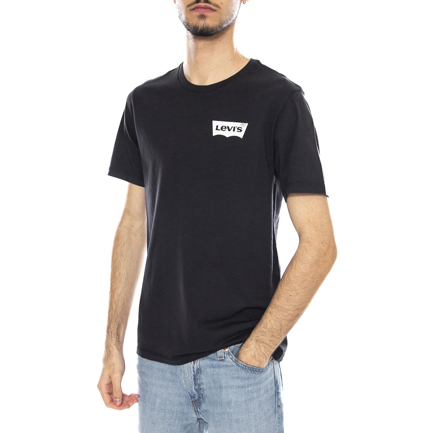 Graphic Crewneck Tee - Color BW Caviar Gra - Maglietta Girocollo Uomo Nera 22491-1692 Black LEVIS 