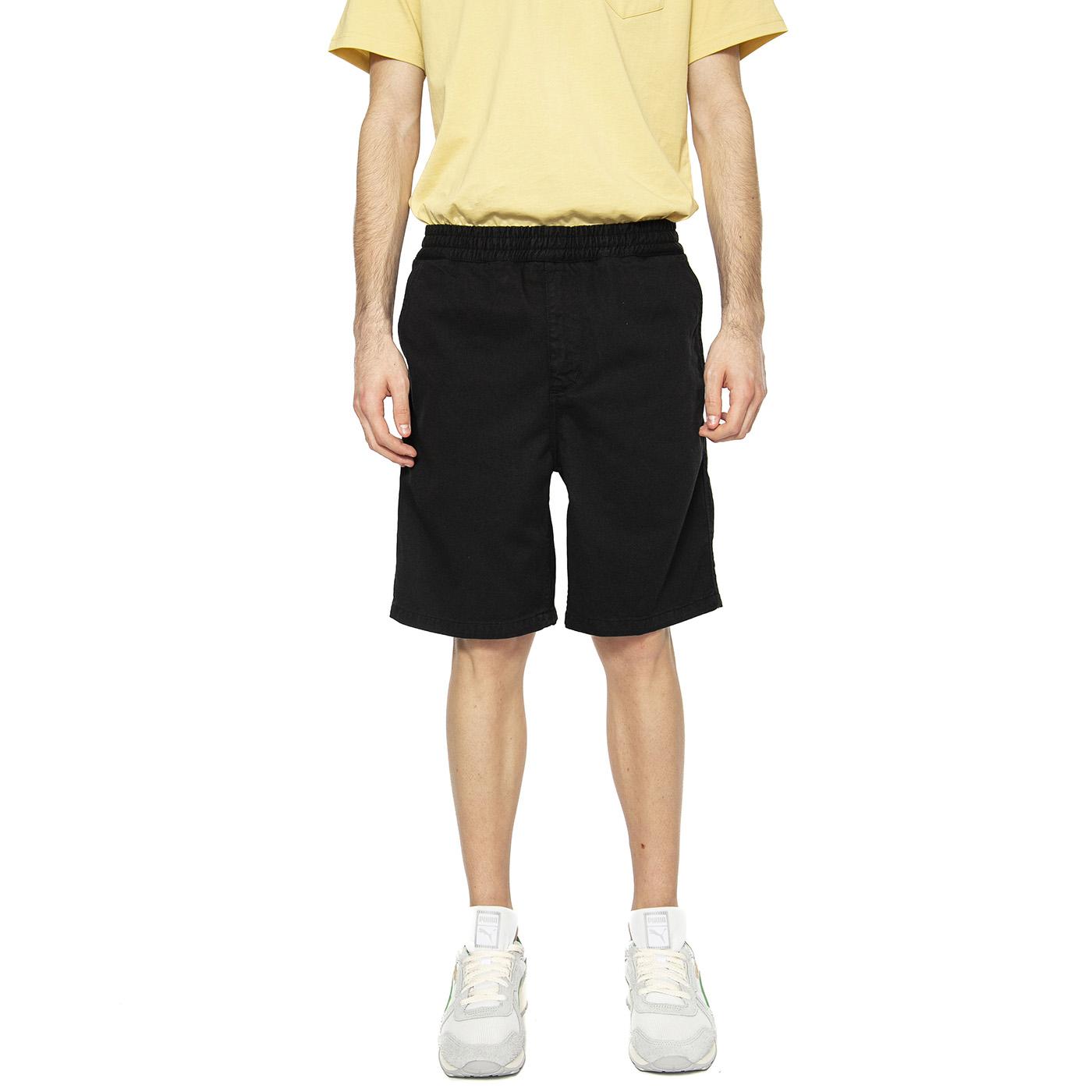 Flint Short Black - Bermuda Uomo Neri I030480.89GD  CARHARTT WIP 