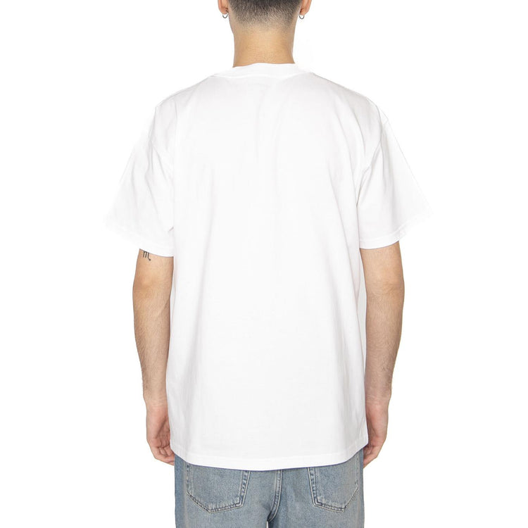 S/S Cairn Man T-Shirt White - Maglietta Girocollo Uomo Bianca I034656.02XX  CARHARTT WIP 