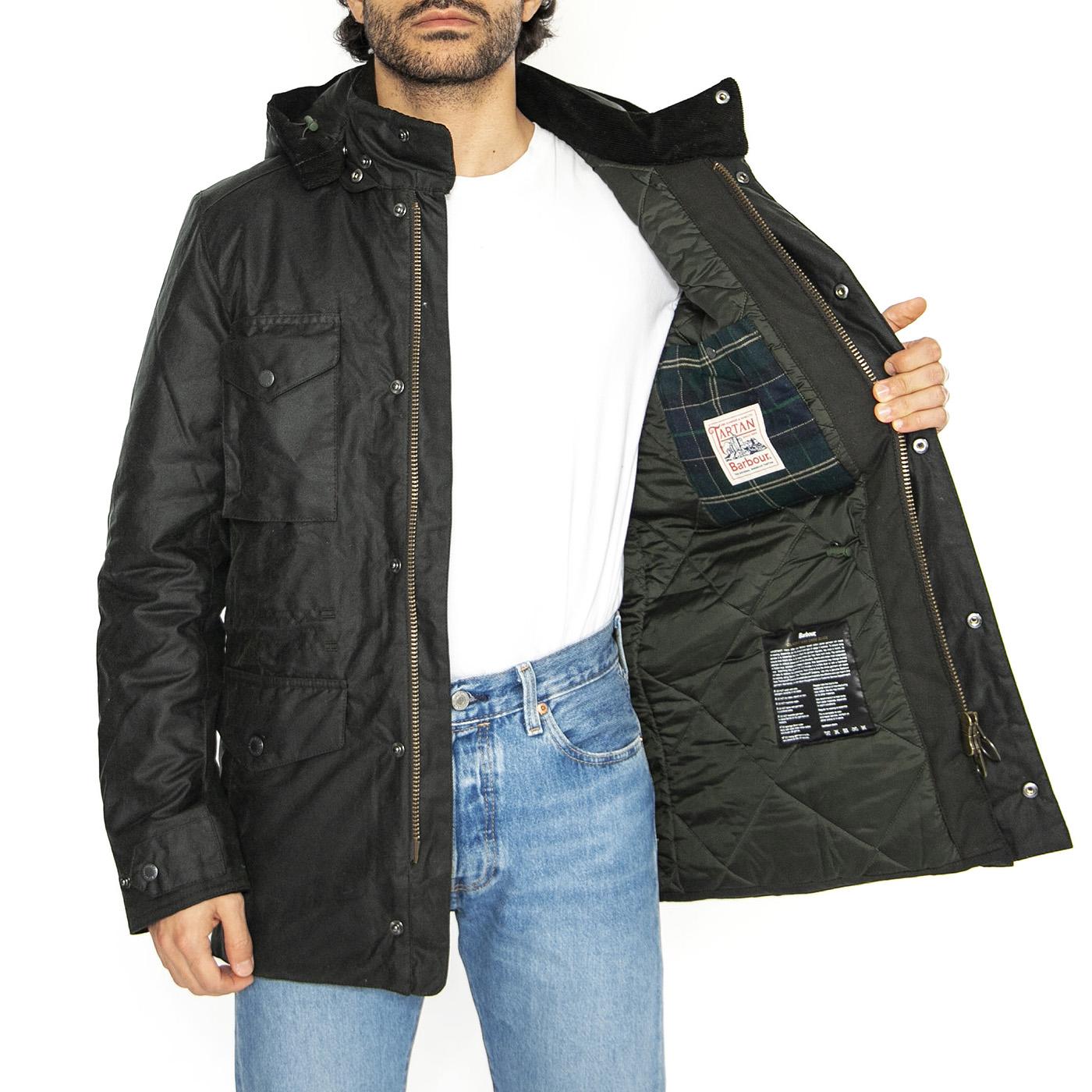 Winter Sapper Wax Sage / Greenloch Tartan - Giacca Uomo Verde MWX2203-SG51  BARBOUR 