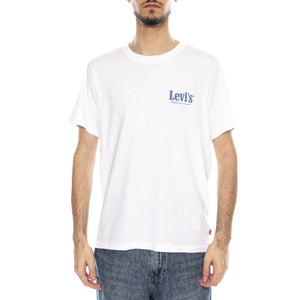 SS Relaxed Fit Tee - Coastal Creative Fresh And Smooth Pumice Stone - Maglietta Girocollo Uomo Bianca con Stampa 16143 2456 LEVIS 