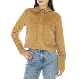 W Utility Cord Shacket Almond Butter - Giacca Donna Marrone NF0A8328I0J1  THE NORTH FACE 