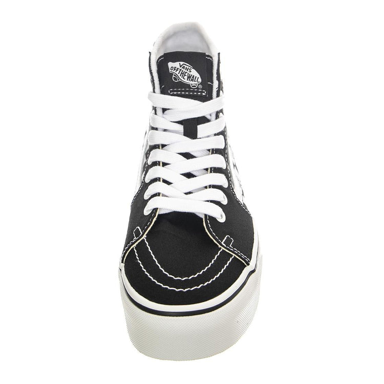 UA SK8-Hi Tapered Stackfo Black / White - Scarpe Stringate Profilo Alto Donna Nere / Checkerboard / Multicolore VN0A5JMK6BT1  VANS 