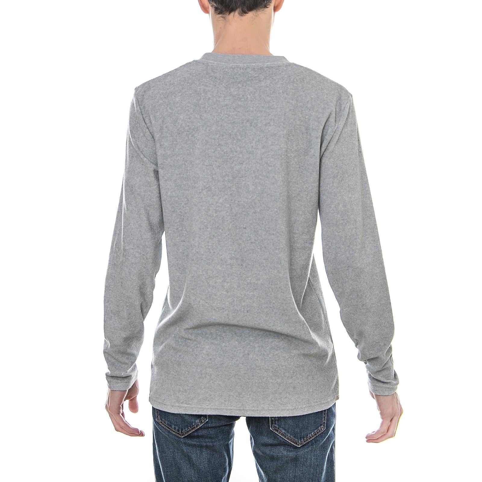 Villy Ls T-Shirt - Aqua Gray - Maglietta Maniche Lunghe Uomo Grigia 163262099-819  MINIMUM 