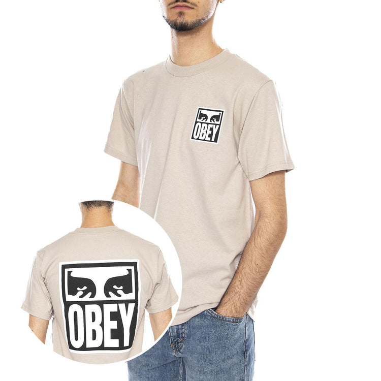 Obey Eyes Icon 2 Tee Silver Grey -- Maglietta Girocollo Uomo Grigia 165262142 SIG OBEY 