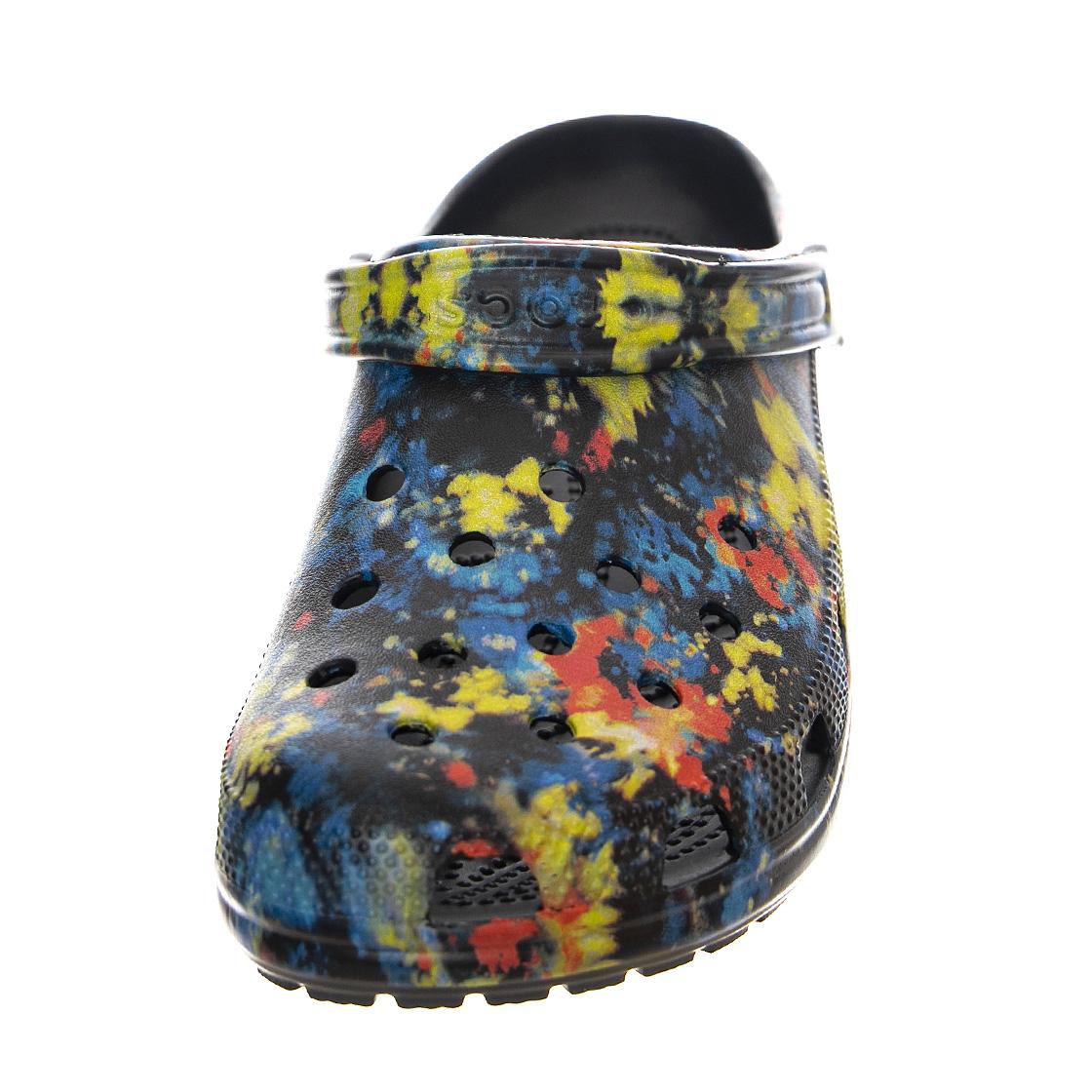 Mens Classic Tie Dye Graphic Clog Turq Tonic / Mullti Sandals US 4 CR.205453-TTMT  CROCS 