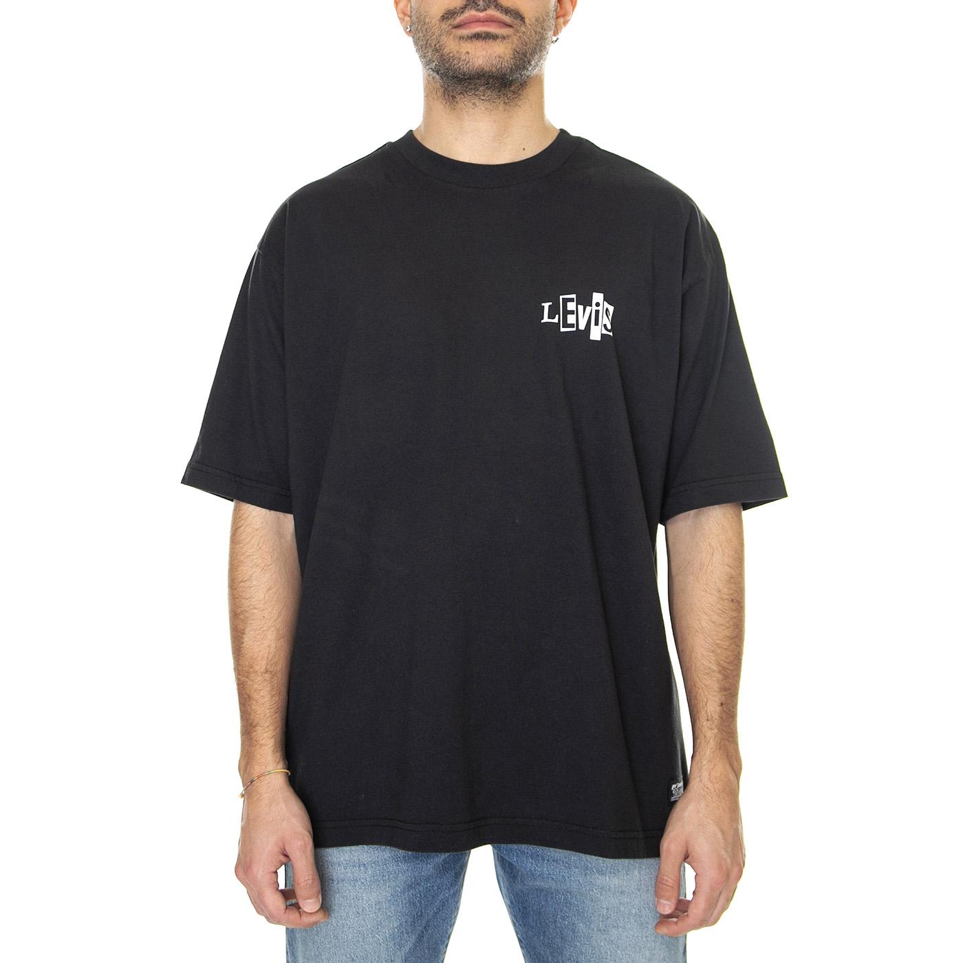Skate Graphic Box Tee Lsc Core Black - Maglietta Girocollo Uomo Nera A1005-0000  LEVIS 